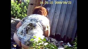 Click to play video Granny outdoor scat