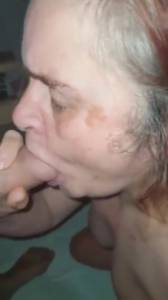 Click to play video Pissing into the mouth of a degraded granny while blowjob
