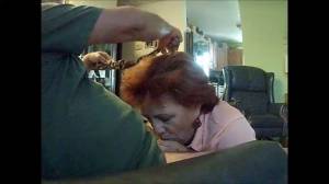 Click to play video Granny slave Nancy 68 worships my cock